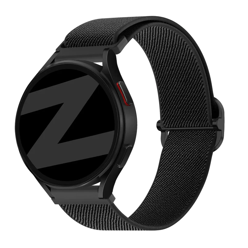 Bandz Fossil Gen 5e - 42mm Elastisches Armband (Schwarz)