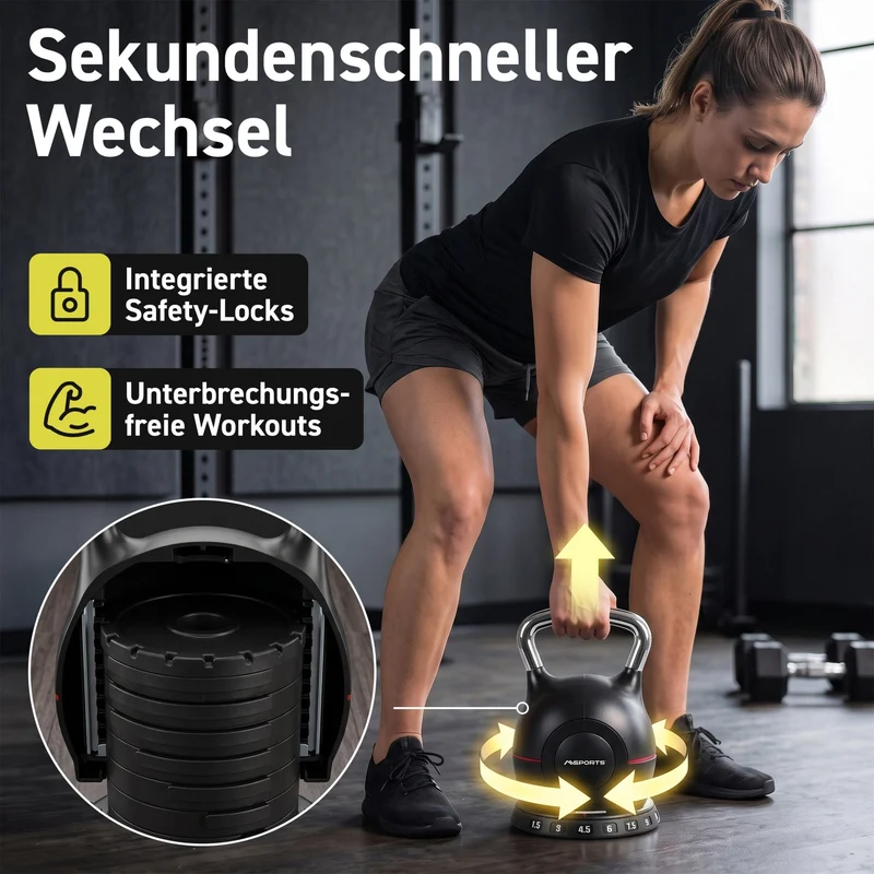 Verstellbare Kettlebell