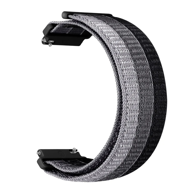 Coros Apex 2 Triple Nylonarmband (Schwarz Mix)