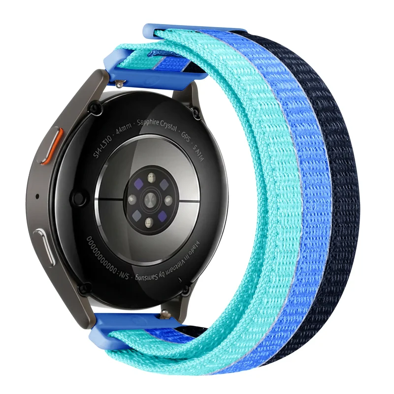 Samsung Galaxy Watch 7 - 44mm Triple Nylonarmband (Blau Mix)