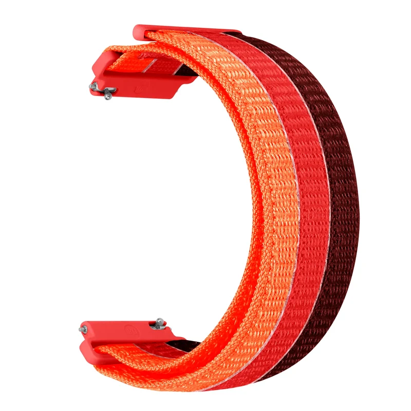 Zenwatch Venice Pro Triple Nylonarmband (Rot Mix)