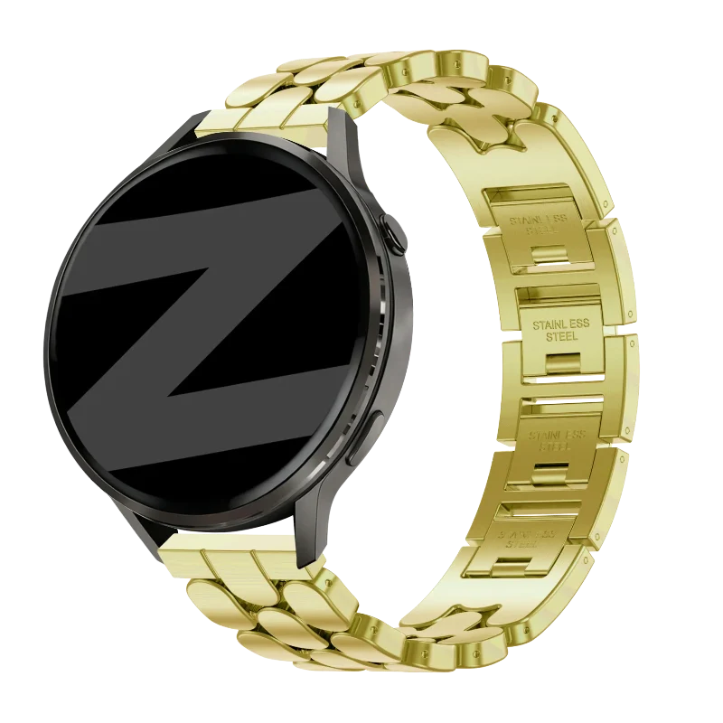 Bandz Huawei Watch 5 - 42mm Stahlarmband 'Oval' (Gold)
