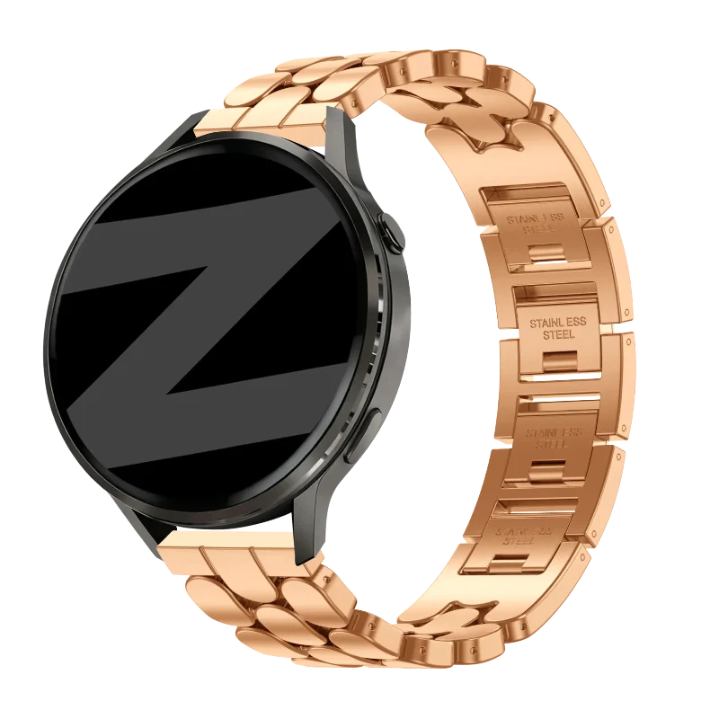 Bandz Garmin Vivomove 3s Stahlarmband 'Oval' (Roségold)