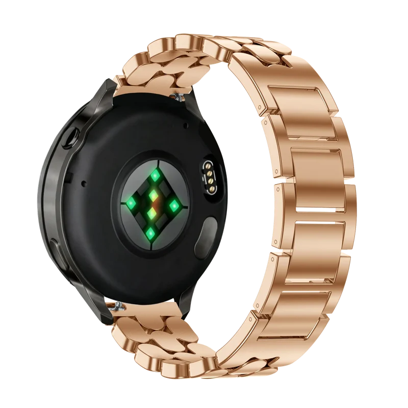 Bandz Garmin Vivomove 3s Stahlarmband 'Oval' (Roségold)