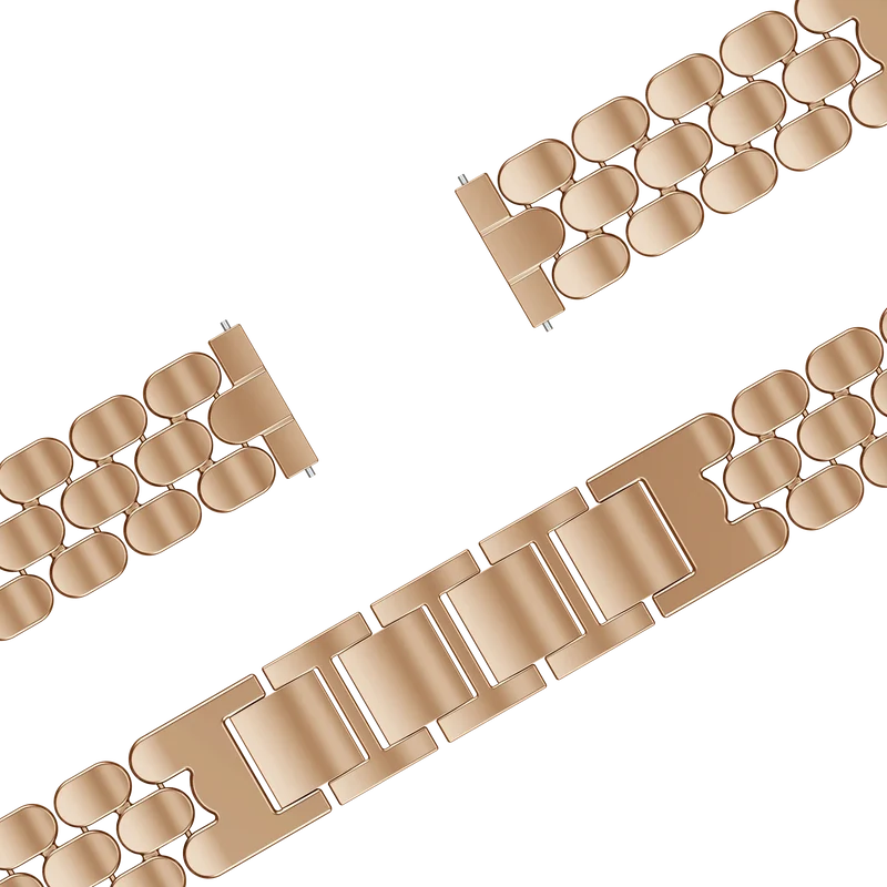 Bandz Garmin Vivomove 3s Stahlarmband 'Oval' (Roségold)