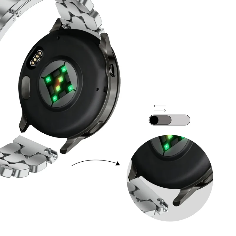 Bandz Huawei Watch GT 6 - 41mm Stahlarmband 'Oval' (Silber)