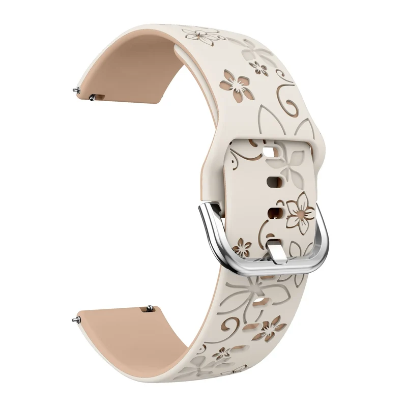 Huawei Watch GT 7 - 41mm Flower Silikonarmband (Polarstern/Beige)