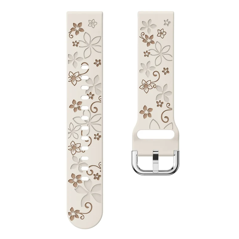 Huawei Watch GT 7 - 41mm Flower Silikonarmband (Polarstern/Beige)