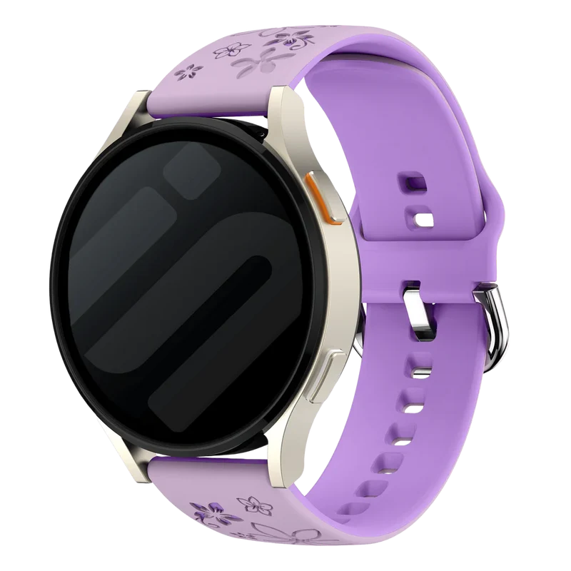 Zenwatch Venice Pro 2 Flower Silikonarmband (lavendel/ Lila)