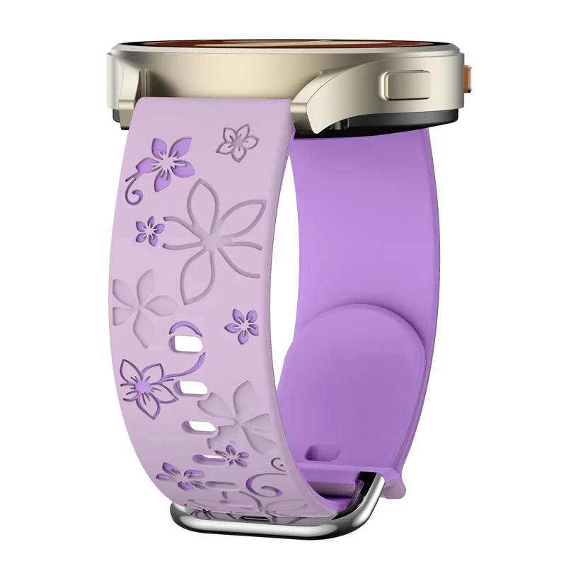 Huawei Watch GT 7 - 41mm Flower Silikonarmband (lavendel/ Lila)