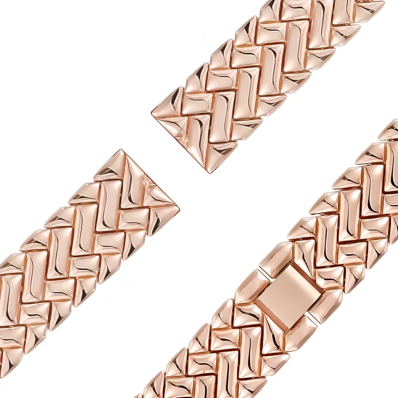 Bandz Huawei Watch GT 7 - 41mm Metallarmband 'V-Type' (Roségold)