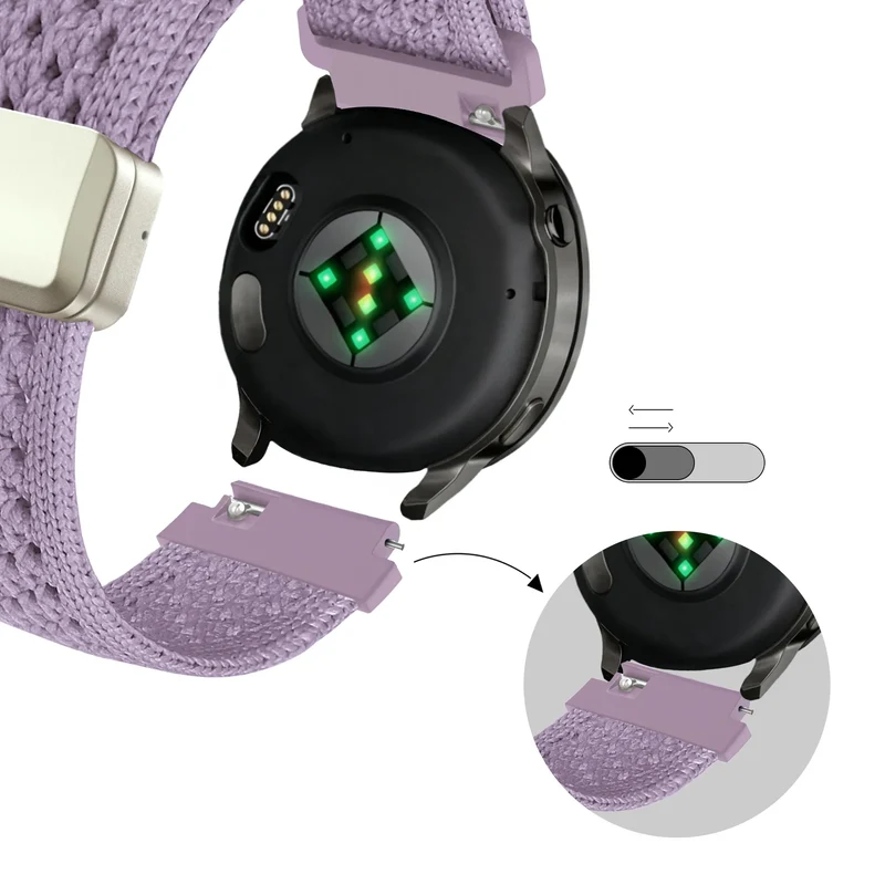 Bandz Zenwatch Venice Pro Vintage Nylonarmband (Hell Lila)