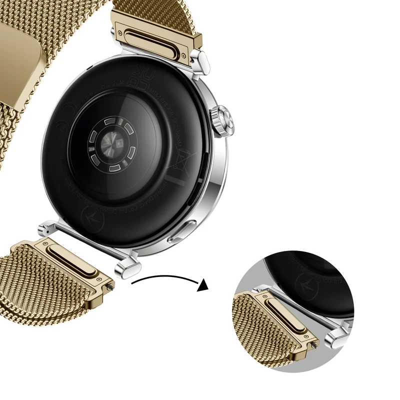 Bandz Zenwatch Venice Pro Milanese Armband 'Easy Fit' (Gold)