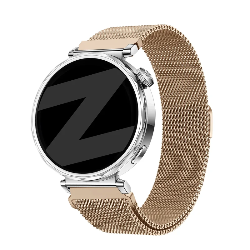 Bandz Huawei Watch GT 7 - 41mm Milanese Armband 'Easy Fit' (Roségold)