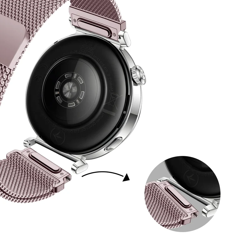 Bandz Zenwatch Venice Pro Milanese Armband 'Easy Fit' (Rosa)