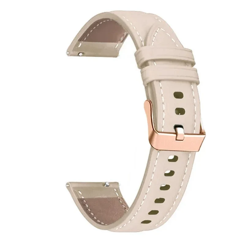 Zenwatch Venice Pro Echtes Lederarmband (Beige)