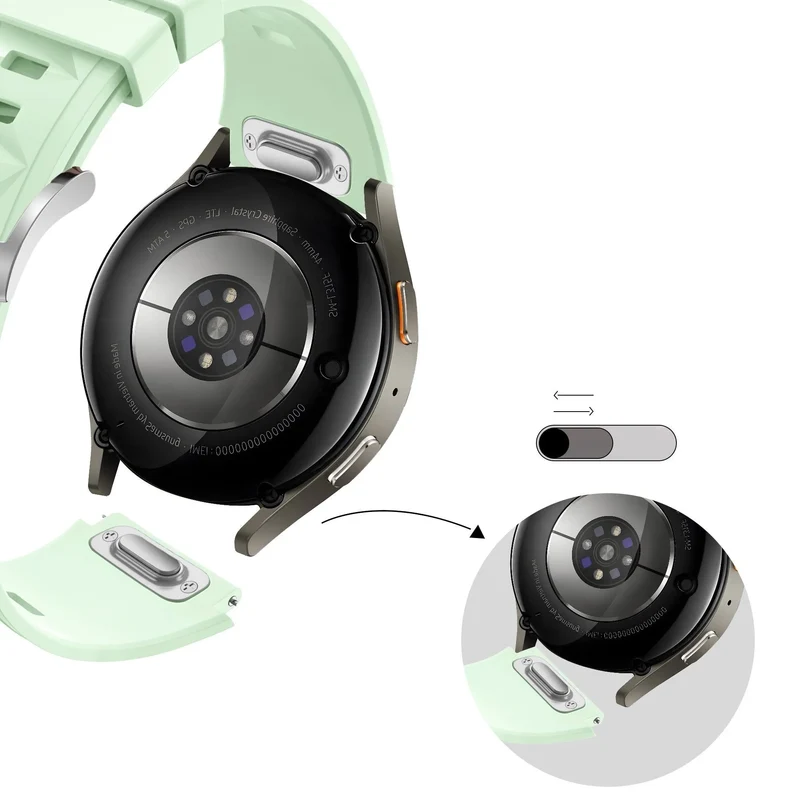 Bandz Huawei Watch GT 7 - 41mm Silikonarmband 'Easy Fit' (Hellgrün)