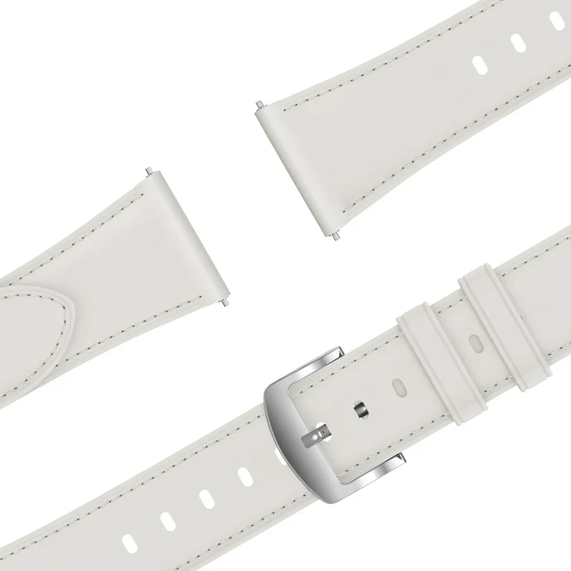 Bandz Huawei Watch GT 7 - 41mm Lederarmband 'Easy Fit' (Weiß)