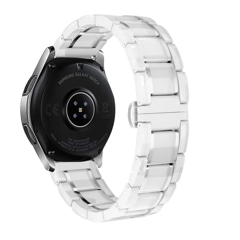 Zenwatch Venice Pro 2 Keramik Gliederarmband (Weiß/Silber)