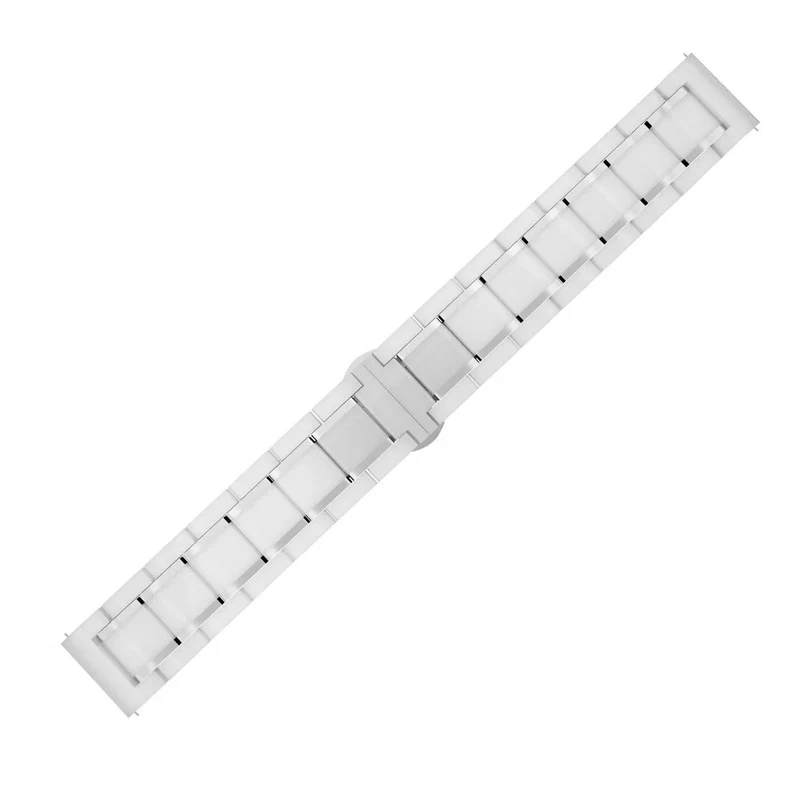 Zenwatch Venice Pro 2 Keramik Gliederarmband (Weiß/Silber)