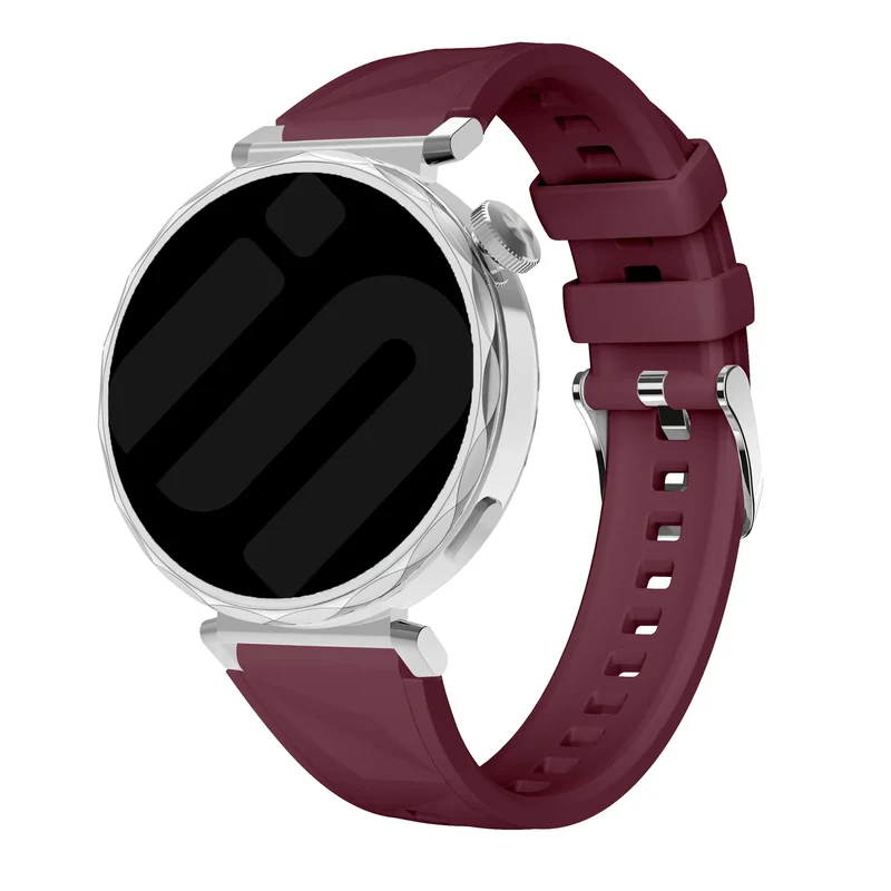 Huawei Watch GT 7 - 41mm Premium Silikonarmband (Weinrot)