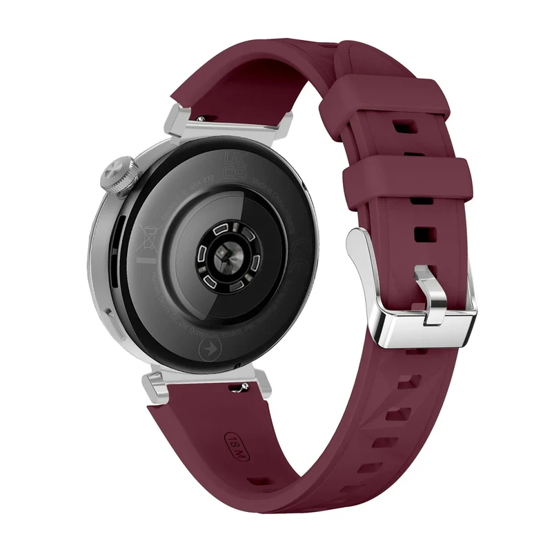 Huawei Watch GT 7 - 41mm Premium Silikonarmband (Weinrot)