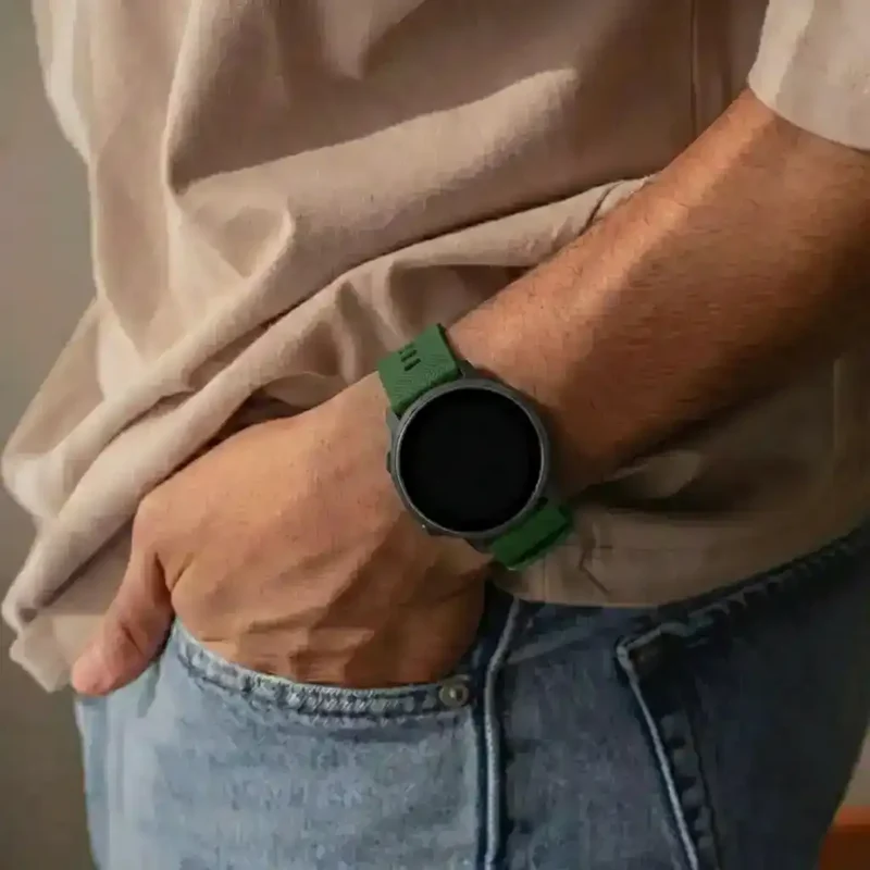Oppo Watch X3 Premium Silikonarmband (Armeegrün)
