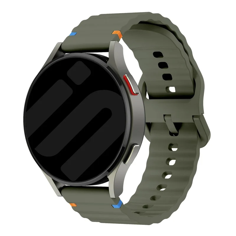 Huawei Watch GT 7 - 46mm Wave Silikonarmband (Armeegrün)