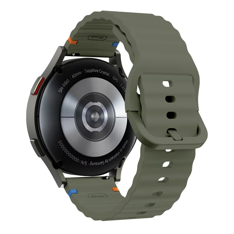 Huawei Watch GT 7 - 46mm Wave Silikonarmband (Armeegrün)
