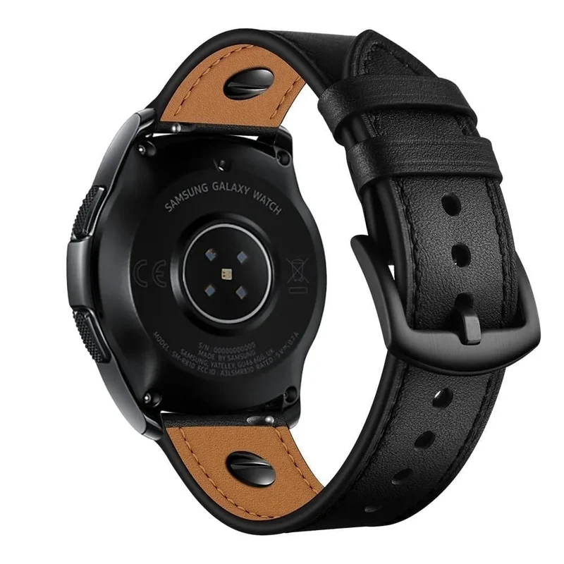 Huawei Watch GT 7 Pro Lederarmband mit Schraube (Schwarz)