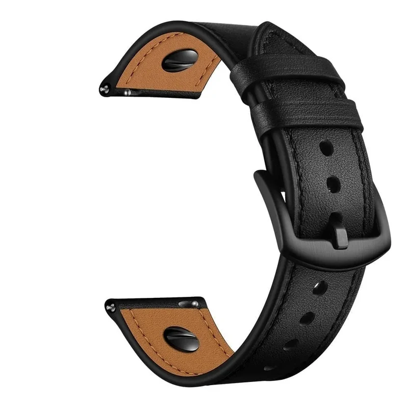 Huawei Watch GT 7 Pro Lederarmband mit Schraube (Schwarz)