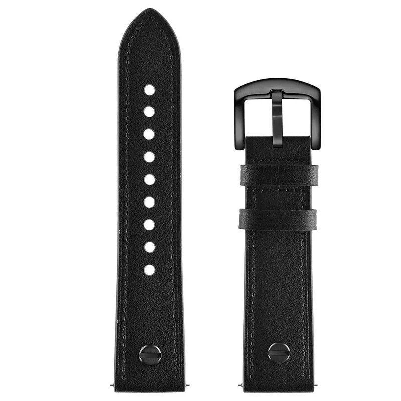 Huawei Watch GT 7 Pro Lederarmband mit Schraube (Schwarz)