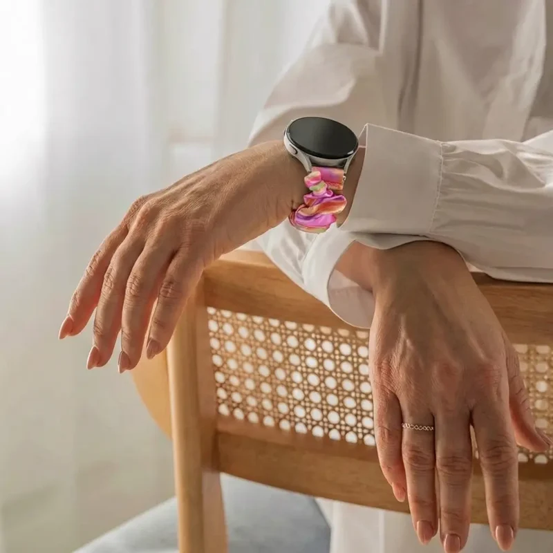Zenwatch Venice Pro 2 Scrunchie Armband (Regenbogen)