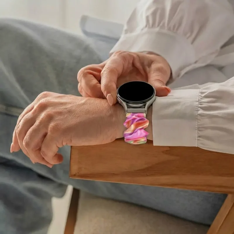 Zenwatch Venice Pro 2 Scrunchie Armband (Regenbogen)