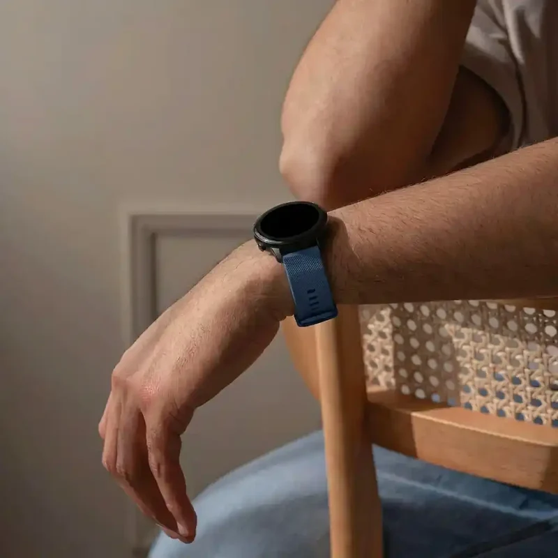 Oppo Watch X3 Premium Silikonarmband (Dunkelblau)