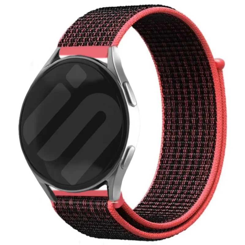 Huawei Watch GT 7 Pro Nylonarmband (Schwarz/Koralle)