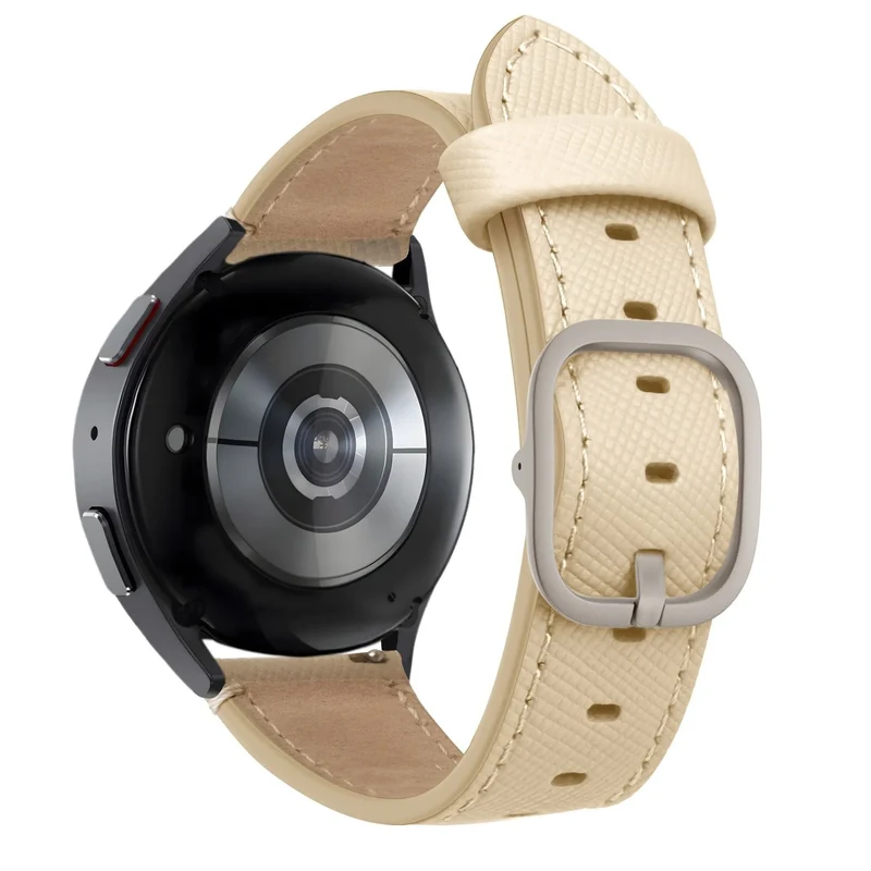 Bandz Huawei Watch GT 7 - 46mm Lederarmband 'Deluxe' (Khaki)