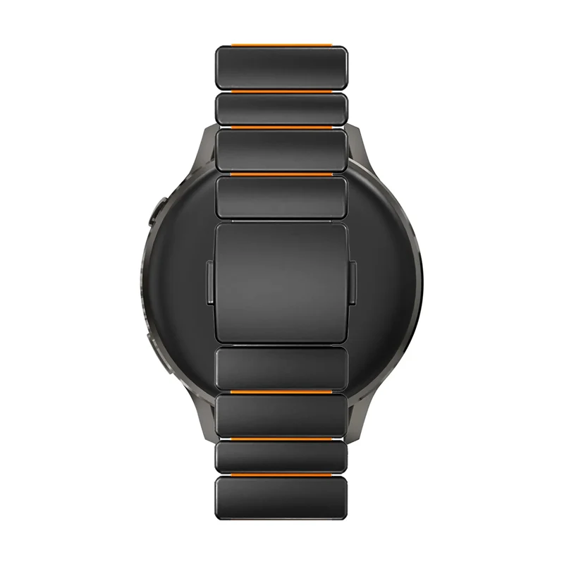 Bandz Amazfit GTR 4 Titanarmband 'Hybrid' (Schwarz/Orange)