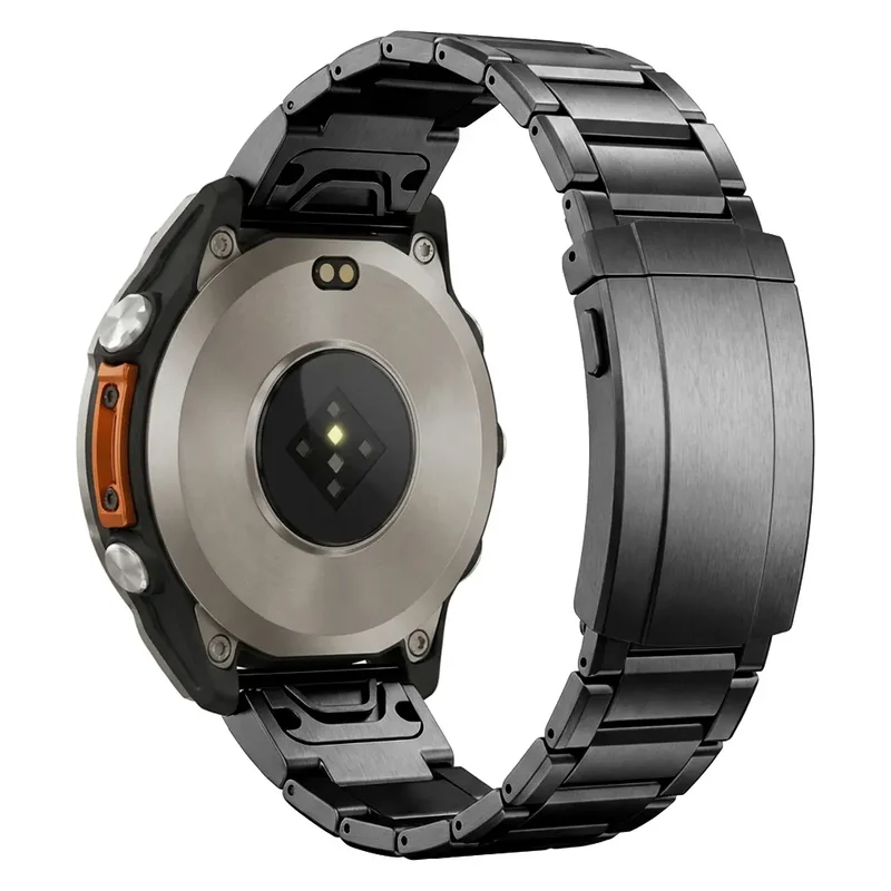 Garmin Forerunner 965 Verstellbares Titanarmband (Schwarz)