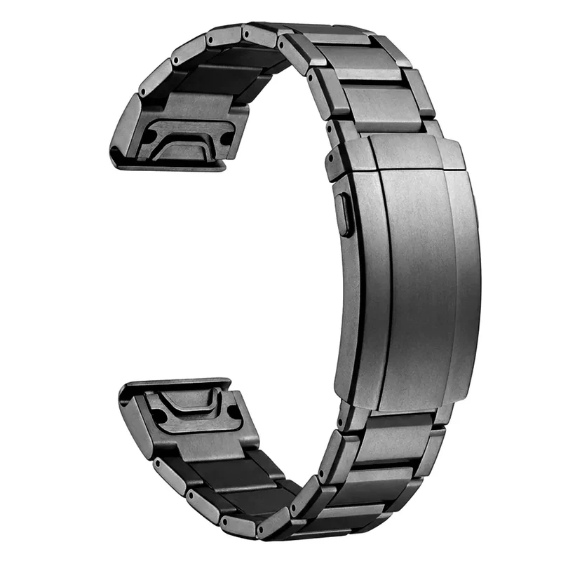 Garmin Forerunner 965 Verstellbares Titanarmband (Schwarz)