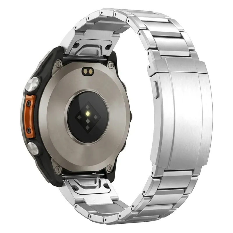Garmin Forerunner 965 Verstellbares Titanarmband (Silber)
