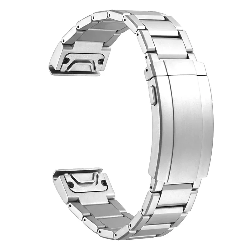 Garmin Forerunner 965 Verstellbares Titanarmband (Silber)