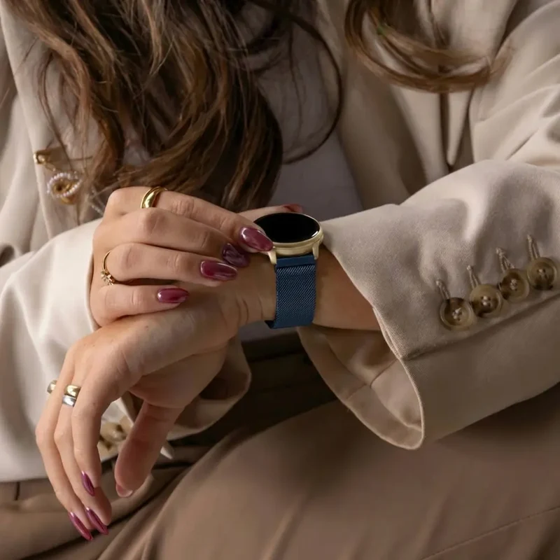 Zenwatch Venice Pro Milanese Armband (Blau)