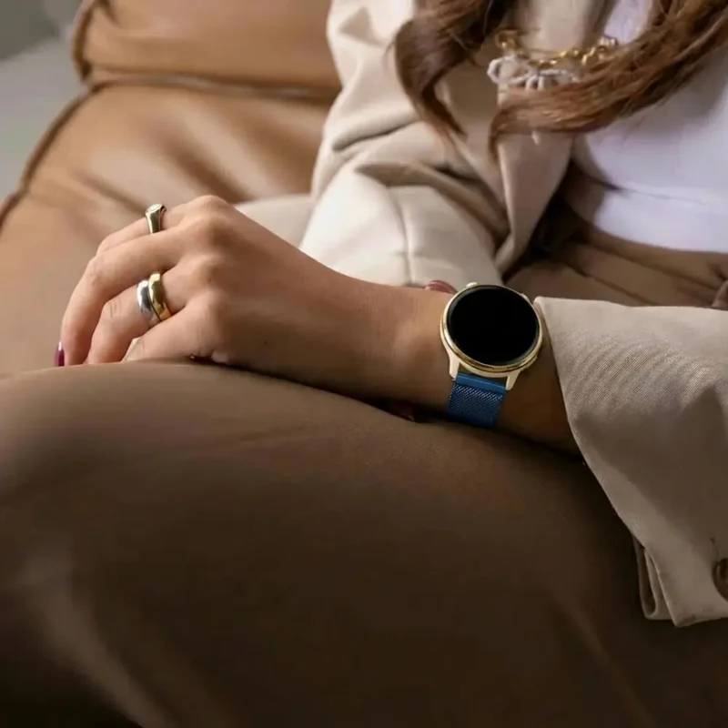 Zenwatch Venice Pro Milanese Armband (Blau)