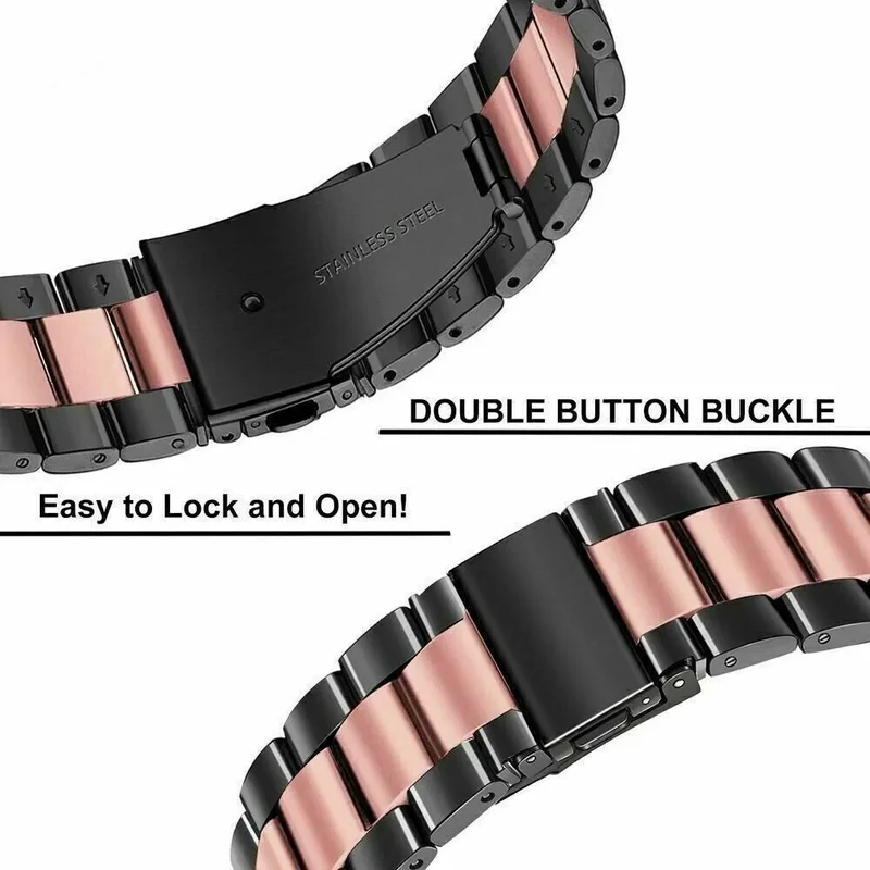 Huawei Watch GT 7 - 41mm Stahlarmband (Schwarz/Rosa)