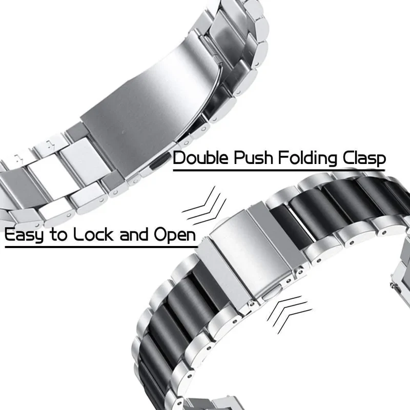 Huawei Watch GT 7 - 41mm Stahlarmband (Silber/Schwarz)