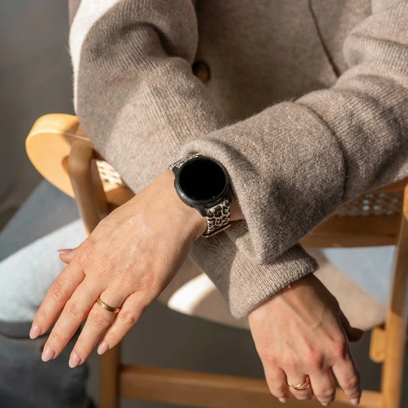 Zenwatch Venice Pro Silikonarmband mit Print (Lucky Leopard)