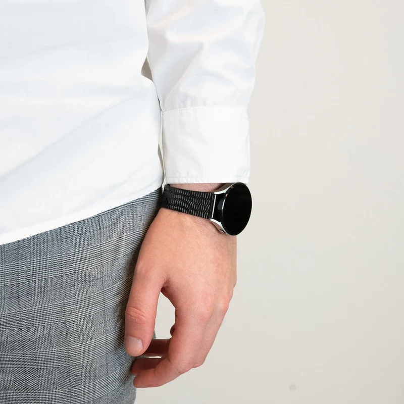 Bandz Huawei Watch GT 7 Pro Verstellbares Stahlarmband (Schwarz)