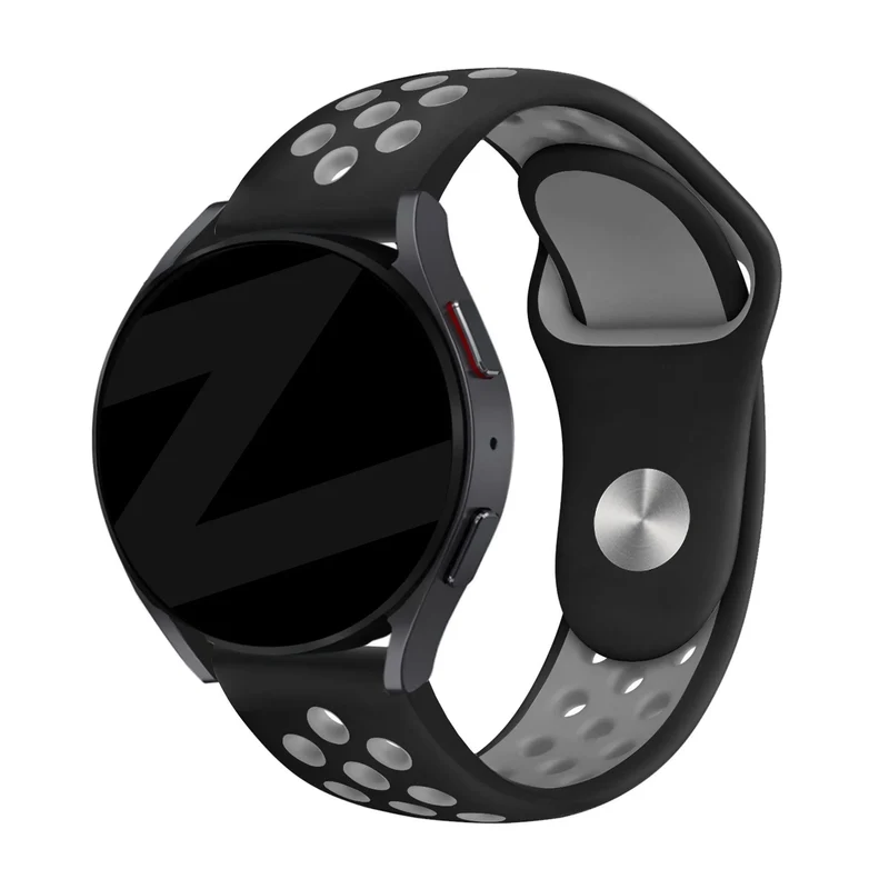 Bandz Huawei Watch GT 7 - 46mm Sportarmband 'Deluxe' (Schwarz/Grau)