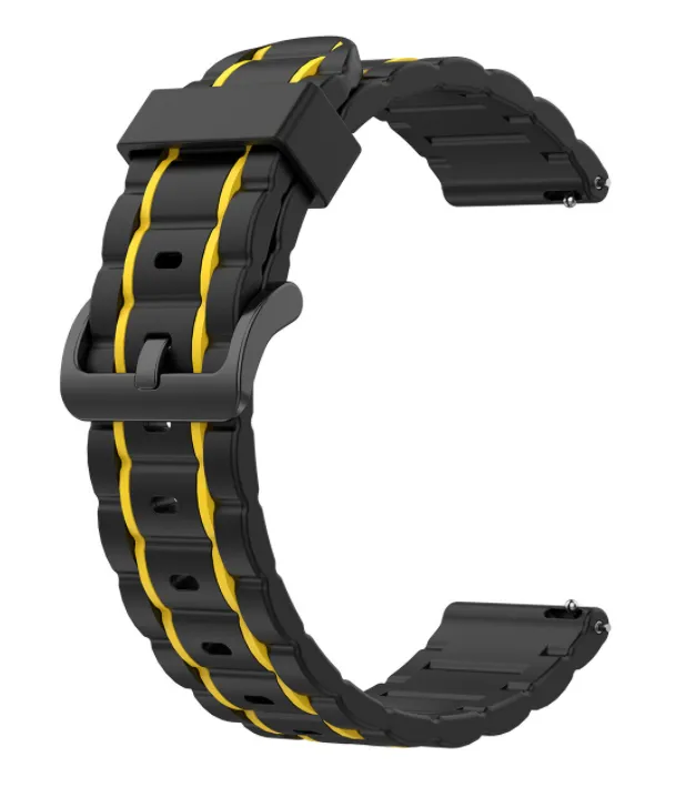 Huawei Watch GT 7 Pro Sportarmband mit Schnalle (Schwarz/Gelb)